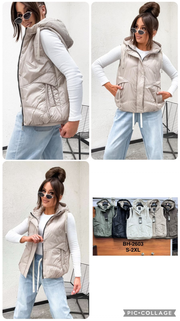 Kamizelki damkie Roz S-2XL, 1 Kolor Paczka 5 szt